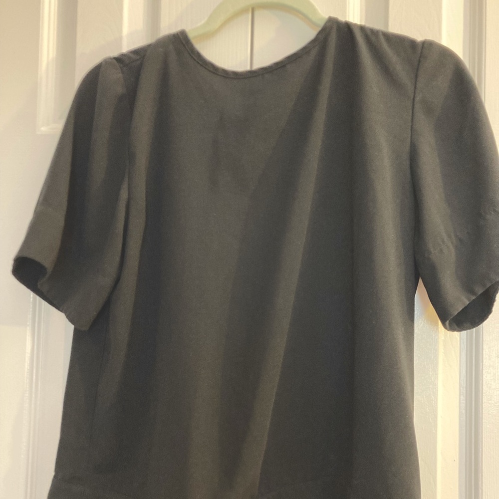 Black top with open slit back!